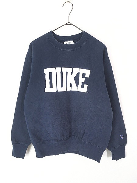 90s duke カレッジ プルオーバー トレーナー スウェット 古着 大学-