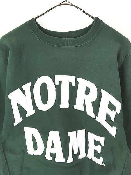 champion リバースウィーブ 90s カレッジ　NOTLE DAME 90s USA製 Championチャンピオン NOTRE DAME パッチ付き リバース