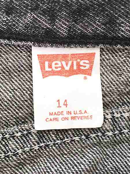 レディース 古着 90s USA製 Levi's 「900 Series」 ブラック デニム