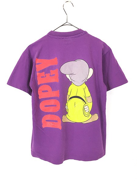 レディース 古着 90s USA製 Disney 白雪姫 「DOPEY」 おとぼけ 7 レディース 古着 90s USA製 Disney 白雪姫 「DOPEY」 おとぼけ 7