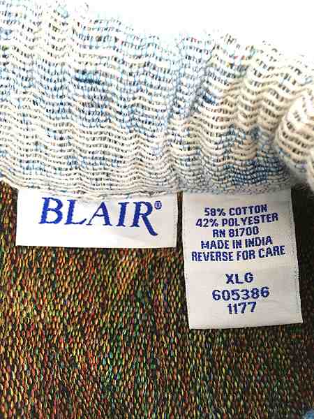 レディース 古着 BLAIR 海 灯台 総柄 クリスマス デザイン パイピング