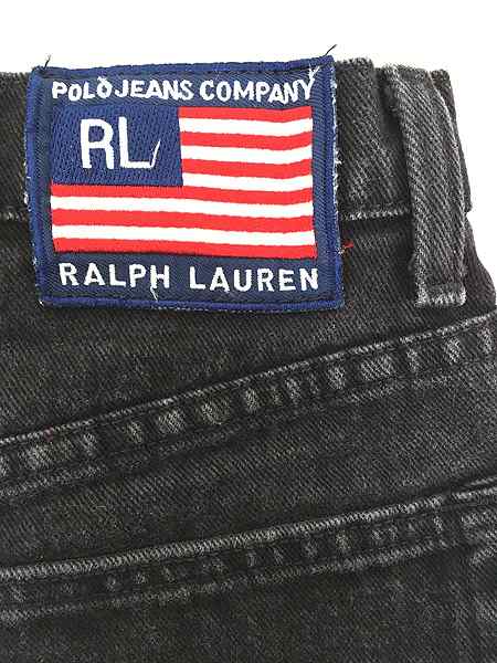 レディース 古着 90s POLO JEANS Ralph Lauren ブラック デニム パンツ