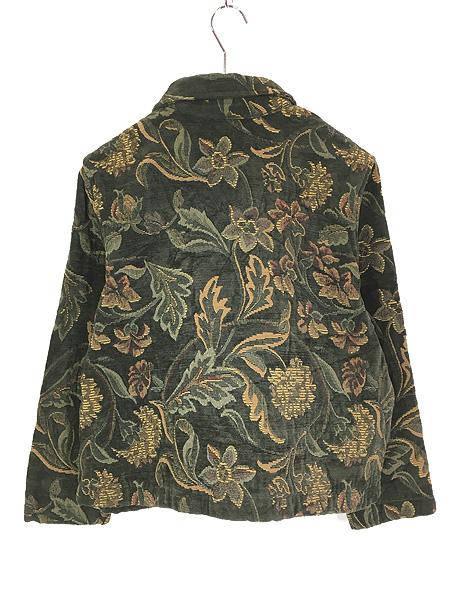 レディース 古着 FIRST OPTION 花 ボタニカル シック デザイン