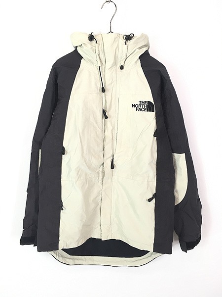 レディース 古着 90s TNF The North Face 「SUMMIT SERIES」 GORE-TEX ゴア マウンテン パーカー アイボリー×黒 M 古着