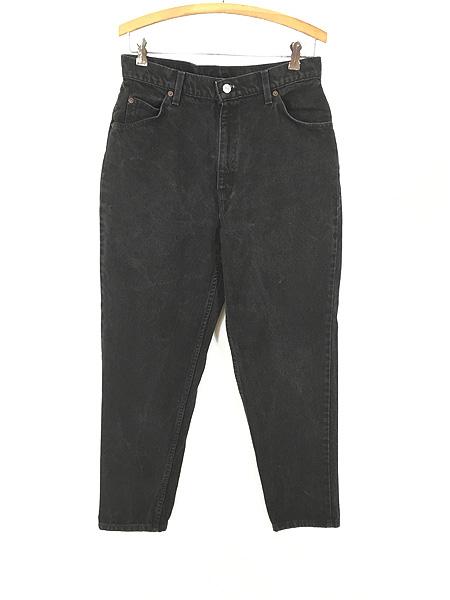 レディース 古着 90s USA製 Levi's 15921 ブラック デニム パンツ ジーンズ テーパード W28 L30 古着の通販は 10,890円
