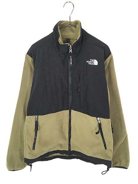 レディース 古着 90s TNF The North Face カーキ×黒 POLARTEC デナリ