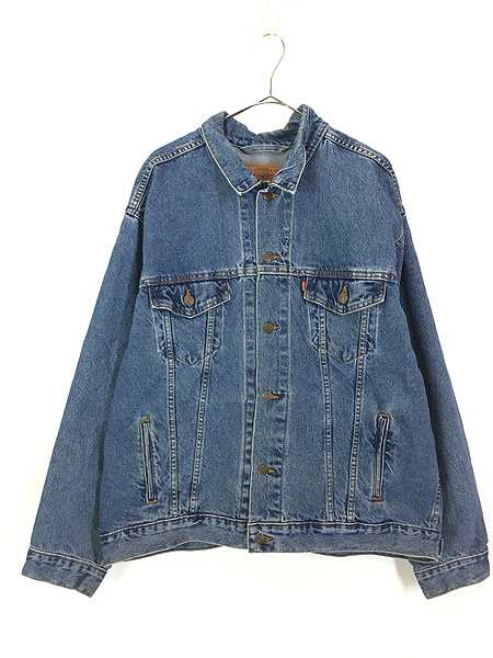 古着 90s USA製 Levi's 70507-0389 「LEVI'S」 星条旗 刺しゅう ビッグ