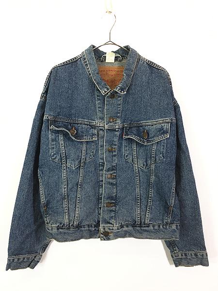古着 90s Levi's 70598-4891 デカパッチ ワイドシルエット デニム ジャケット Gジャン Mの通販は 7,387円
