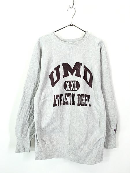 古着 90s USA製 Champion Reverse Weave 「UMD」 アーチ 3段 カレッジ リバース スウェット XL 古着の通販は 12,129円