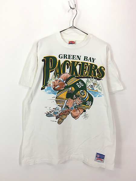 古着 90s USA製 NFL Green Bay Packers パッカーズ グラフィック T