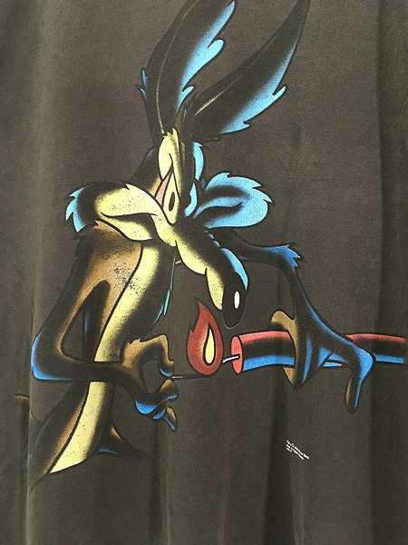 古着 90s USA製 LOONEY TUNES ワイリー コヨーテ ダイナマイト Tシャツ