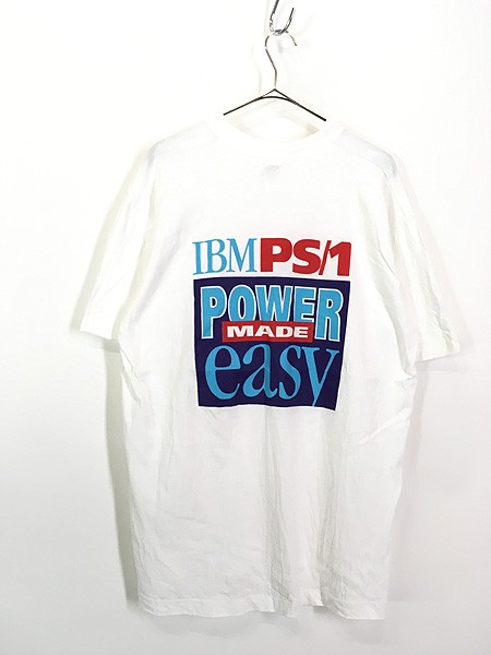 古着 90s Canada製 IBM PS/1 日本未発売 PC ソフトウェア Tシャツ XLの