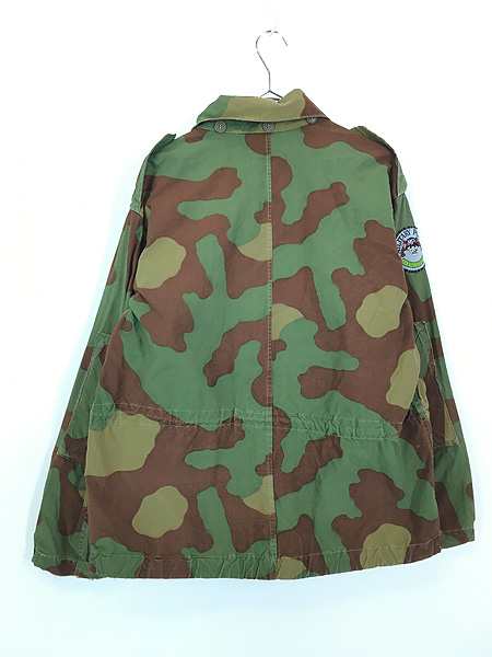 60sフード付きイタリア軍サンマルコカモ迷彩ジャケット袖丈約60cm