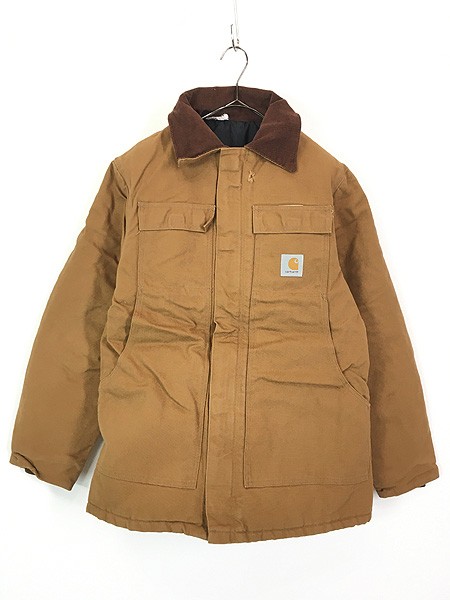 古着 80s USA製 Carhartt ブラウン ダック パデット トラディショナル