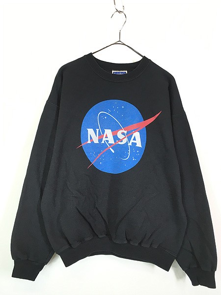 古着 90s NASA アメリカ航空宇宙局 BIG プリント スウェット トレーナー M 古着