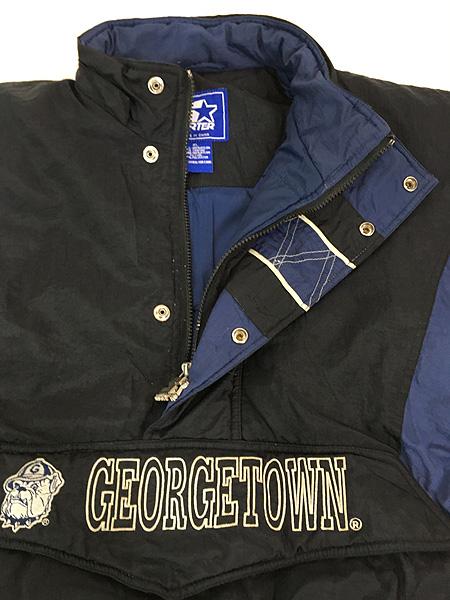90s スターター ジョージタウン大学 ナイロンジャケット 中綿 カレッジ