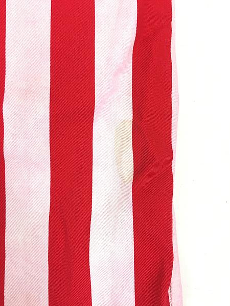 ディッキーズ赤と白のストライプ オーバーオール DICKIES(ディッキーズ