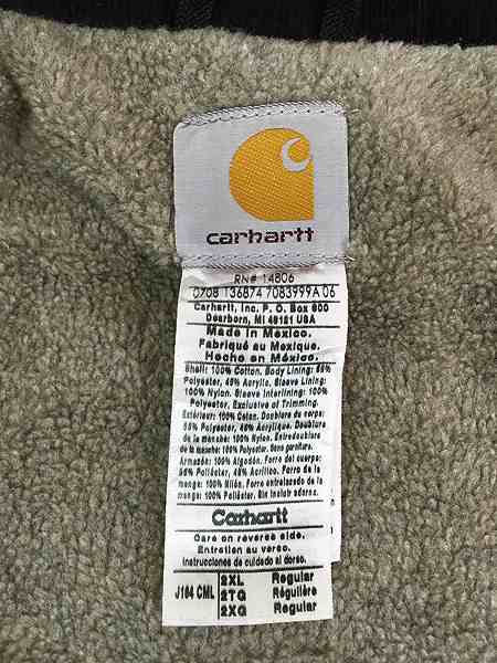 古着 Carhartt 裏ボア ブラウン ダック トラディショナル ジャケット XXL 古着