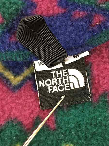 古着 90s USA製 TNF The North Face ネイティブ 総柄 ハーフ