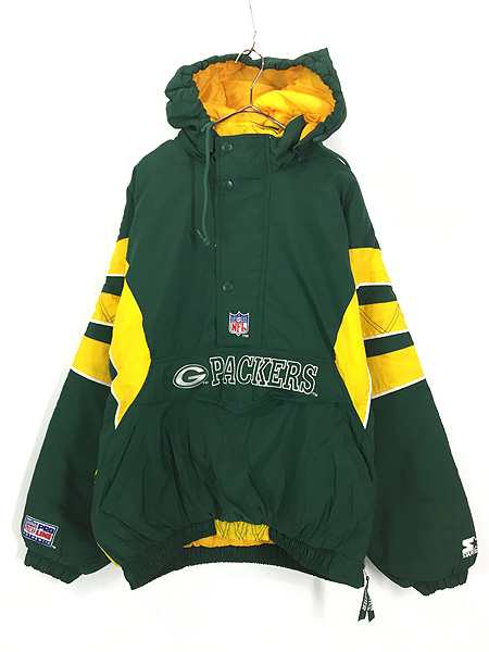 NFL 90s ミシガン ハーフジップ中綿ジャケット