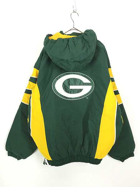 古着 90s NFL Green Bay Packers パッカーズ ハーフジップ パデット