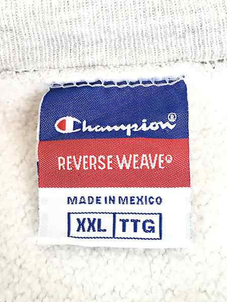 古着 00s Champion Reverse Weave 「ETSU」 カレッジ リバース スウェット グレー XXL 古着