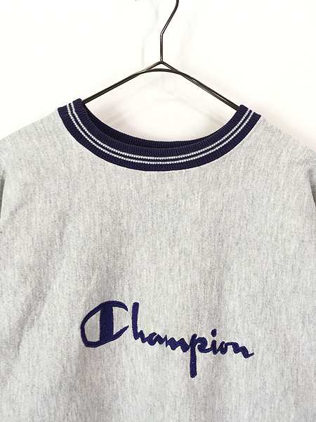 古着 90s USA製 Champion Reverse Weave BIG ロゴ リブライン リバース