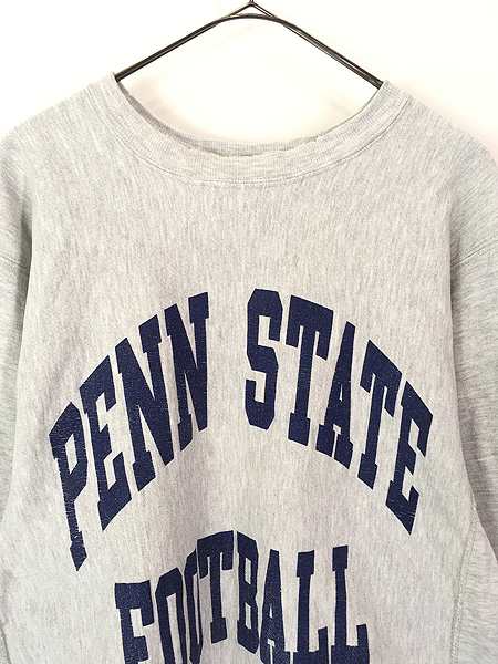 古着 90s USA製 Champion Reverse Weave 「PENN STATE」 2段 リバース