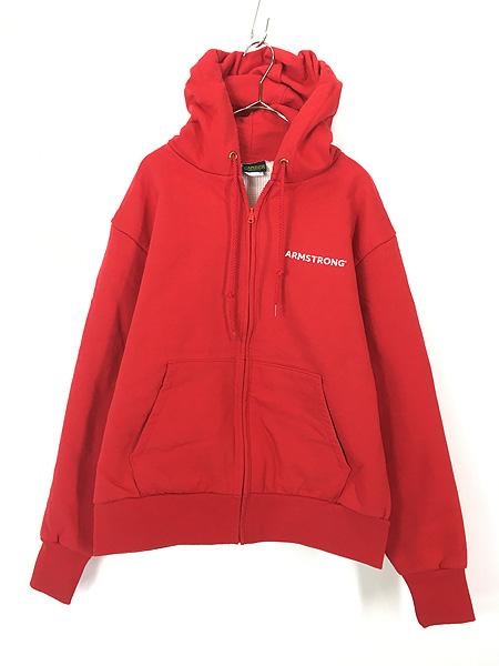 古着 90s USA製 CAMBER 「ARMSTRONG」 ワンポイント ヘビー スウェット ジップ パーカー Lの通販は 6,919円