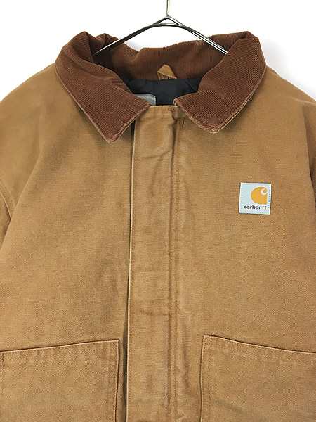 古着 90s Carhartt ブラウン ダック パデット トラディショナル