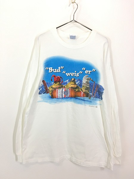 90s Budweiser バドワイザー Tシャツ ブラック カナダ 企業-