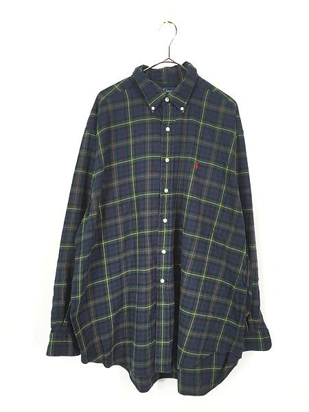 古着 90s Ralph Lauren 「BLAKE」 トラッド チェック BD シャツ XL 古着?A 4,905円