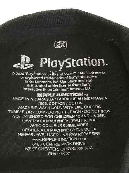 古着 PlayStation プレステ テレビ ゲーム ロゴ 長袖 Tシャツ