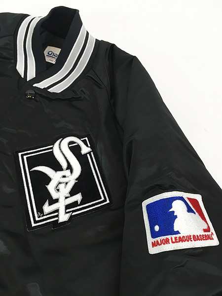 古着 90s MLB Chicago White Sox ホワイトソックス 光沢 サテン