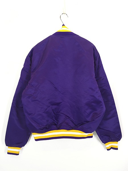 古着 90s USA製 NFL Minnesota Vikings バイキングス 光沢 サテン