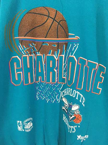 古着 90s USA製 NBA Charlotte Hornets ホーネッツ ボール 