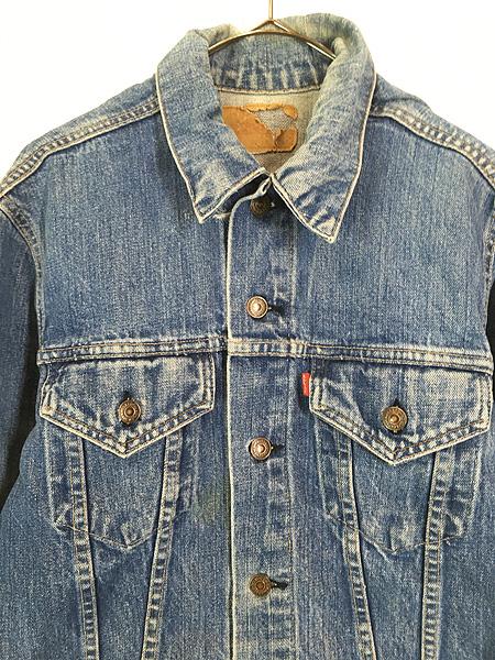 古着 80s USA製 Levi's 70505-0213 4th 濃紺 ブルー デニム