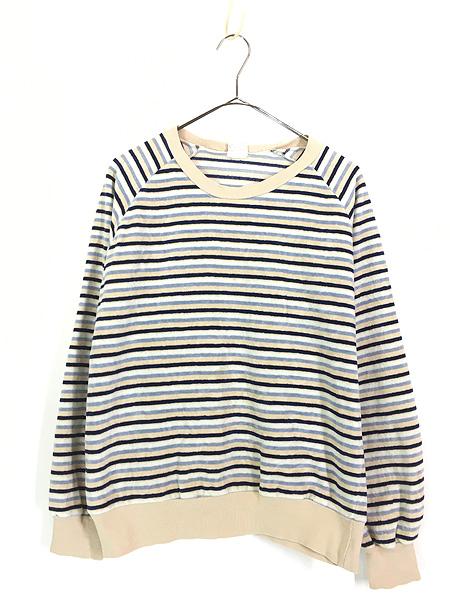 古着 70s Levi's カラフル ボーダー ベロア ベルベット プルオーバー トップス シャツ Mの通販は 5,143円