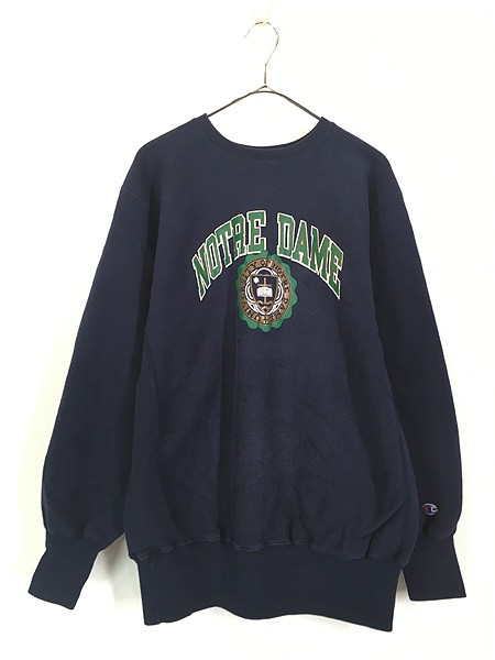 古着 90s USA製 Champion Reverse Weave 「NOTREDAME」 カレッジ リバース スウェット XL 古着の通販は 14,300円