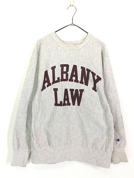 古着 80-90s Champion Reverse Weave 「ALBANY LAW」 カレッジ リバース スウェット XL位 古着
