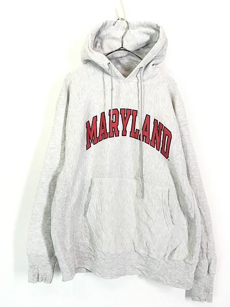 古着 00s Champion Reverse Weave 「MARYLAND」 カレッジ リバース スウェット パーカー XL 古着の通販は