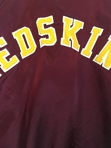 古着 90s NFL Washington Redskins レッドスキンズ 光沢 サテン