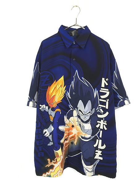 古着 00s Dragon Ball Z ドラゴンボール ベジータ 半袖 チカーノ シャツ L 古着