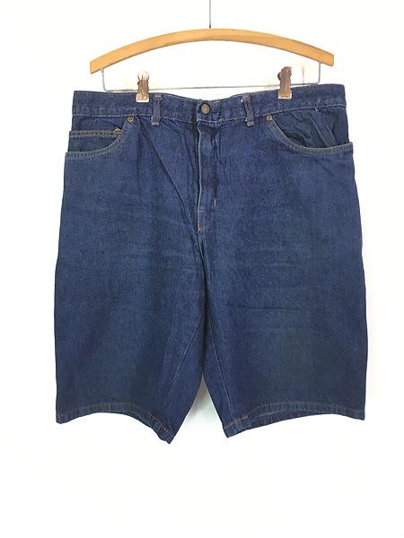 古着 70s Scovill カムロック ジップ 5ポケット 濃紺 ブルー デニム ショーツ ハーフ パンツ ストレート W35