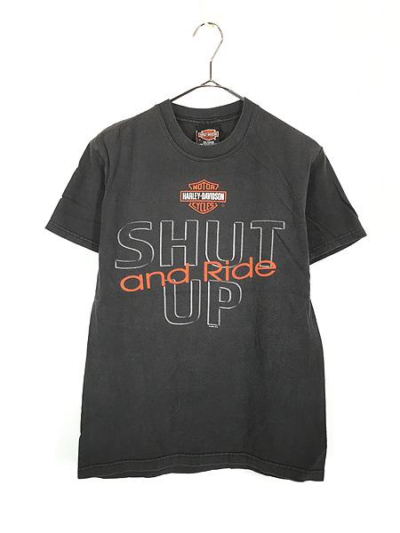古着 00s USA製 HARLEY DAVIDSON 「SHUT UP」バー&シールド Tシャツ S 古着の通販は 6,600円
