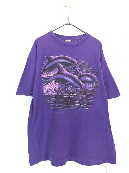 古着 90s USA製 イルカ アニマル アート Tシャツ XL 古着の通販は 5,264円