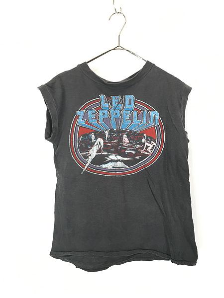 古着 70s LED ZEPPELIN 「Houses of the Holy」 ヘヴィ メタル ロック バンド ノースリーブ Tシャツ タンクトップ L位の通販は 14,300円