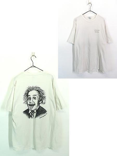 古着 00s VERNIER Wireless 「 Einstein」 アインシュタイン 偉人 アート ソフトウェア Tシャツ XL