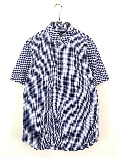 古着 90s Ralph Lauren 「CLASSIC FIT」 マルチ チェック 半袖 BD シャツ M 古着の通販は 5,170円