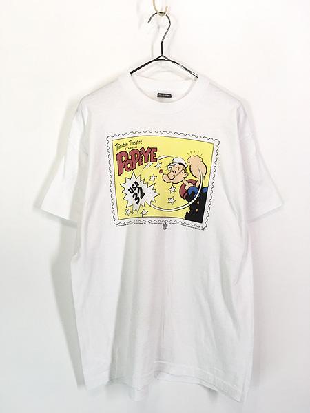 古着 90s USA製 Popeye ポパイ 切手 Tシャツ XL 古着の通販は 6,699円